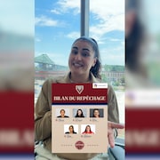 Ophélia Poisson-Vecchio présente les nouvelles joueuses de la Victoire de Montréal.