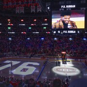 Vue d'ensemble du Centre Bell lors de l'hommage à P.K. Subban.