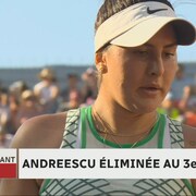 Bianca Andreescu réagit à un point perdu.
