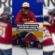 Abby Roque en entrevue.