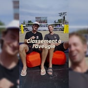 Sam Schachter et Jonny Pickett devant la cam&eacute;ra.