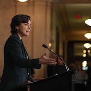 La première ministre du Québec, Christine Fréchette. (Photo d'archives)