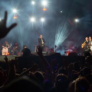 Les Cowboys Fringants, sur scène.