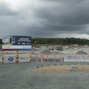 Le chantier de Ford dans le parc industriel de Bécancour.