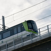 Le wagon avant du REM.
