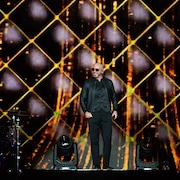 Pitbull sur scène.
