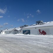 L'usine de transformation de homard l'hiver à Escuminac. 
