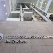 L'édifice de la Caisse de dépôt et placement du Québec.