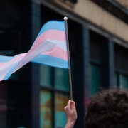 Le drapeau de la fierté transgenre.