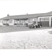 Bureaux de la municipalité de Forestville en 1955