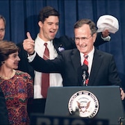 George H.W. Bush lors de l'élection de 1988.