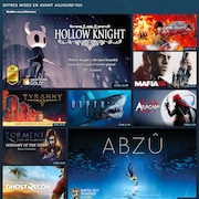 Une capture d'écran de la boutique en ligne Steam montrant des images tirées de différents jeux vidéo.