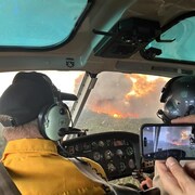 Photo du feu prise depuis un hélicoptère le 30 mai 2023.