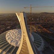 Photo prise à la tombée du jour.