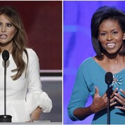 Melania Trump et Michelle Obama ont toutes deux prononcé un discours en appui à la nomination de leur mari à leur parti respectif.