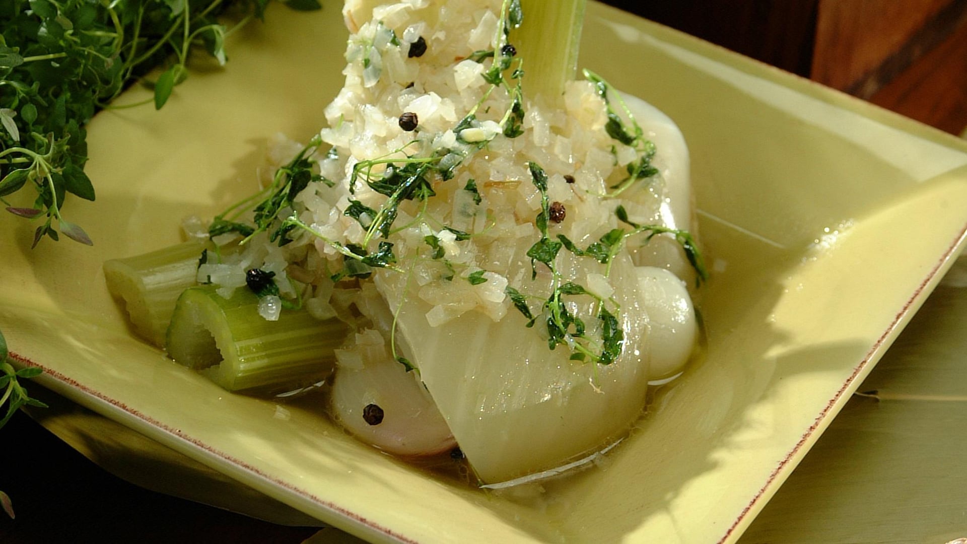 Fenouil braisé à l’échalote et au thym Mordu