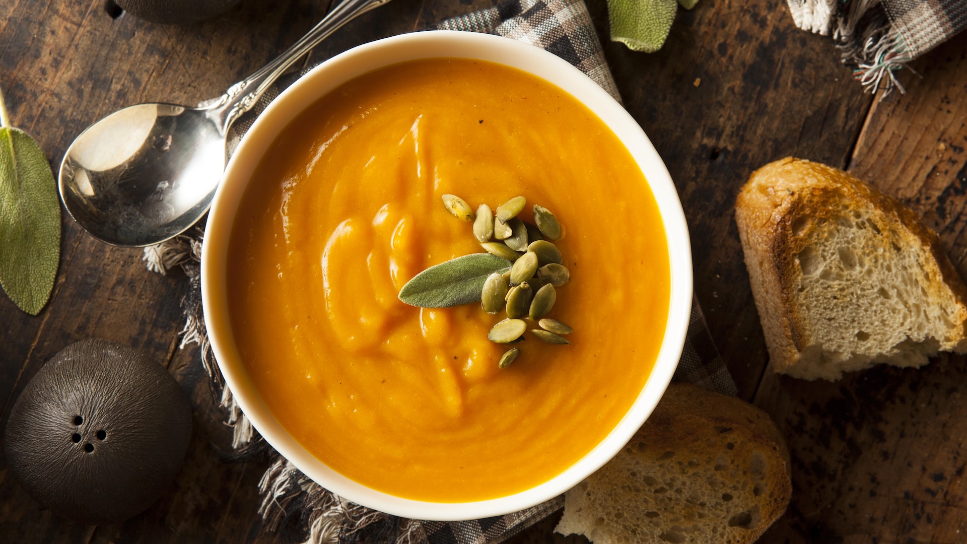 Potage à la courge musquée traditionnel Mordu