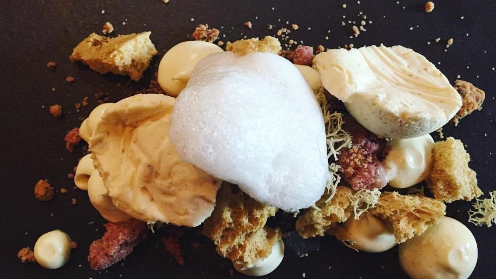 Le dessert aux lactaires à saveur d'érable du Légende par la Tanière Le dessert aux lactaires à saveur d'érable du Légende par la Tanière
