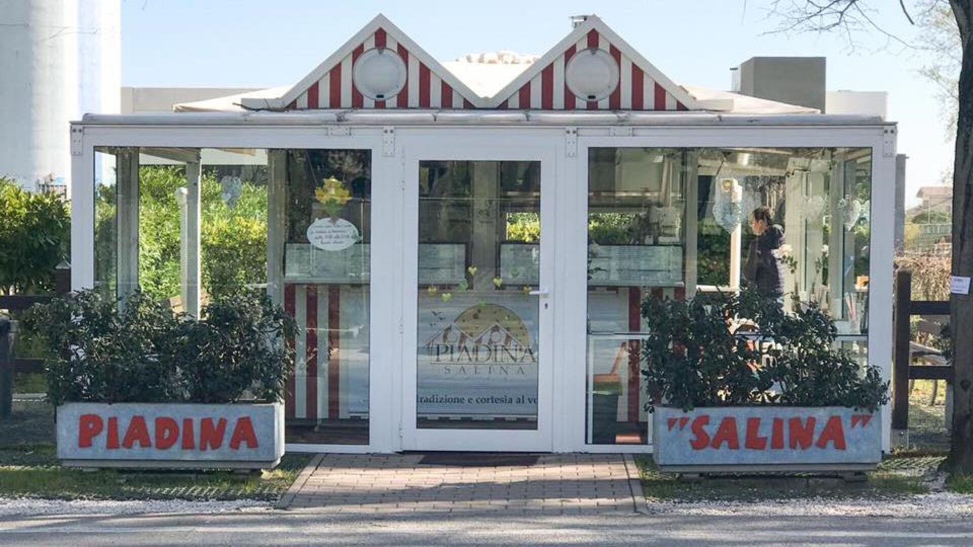 Un kiosque de piadina. Un kiosque de piadina.