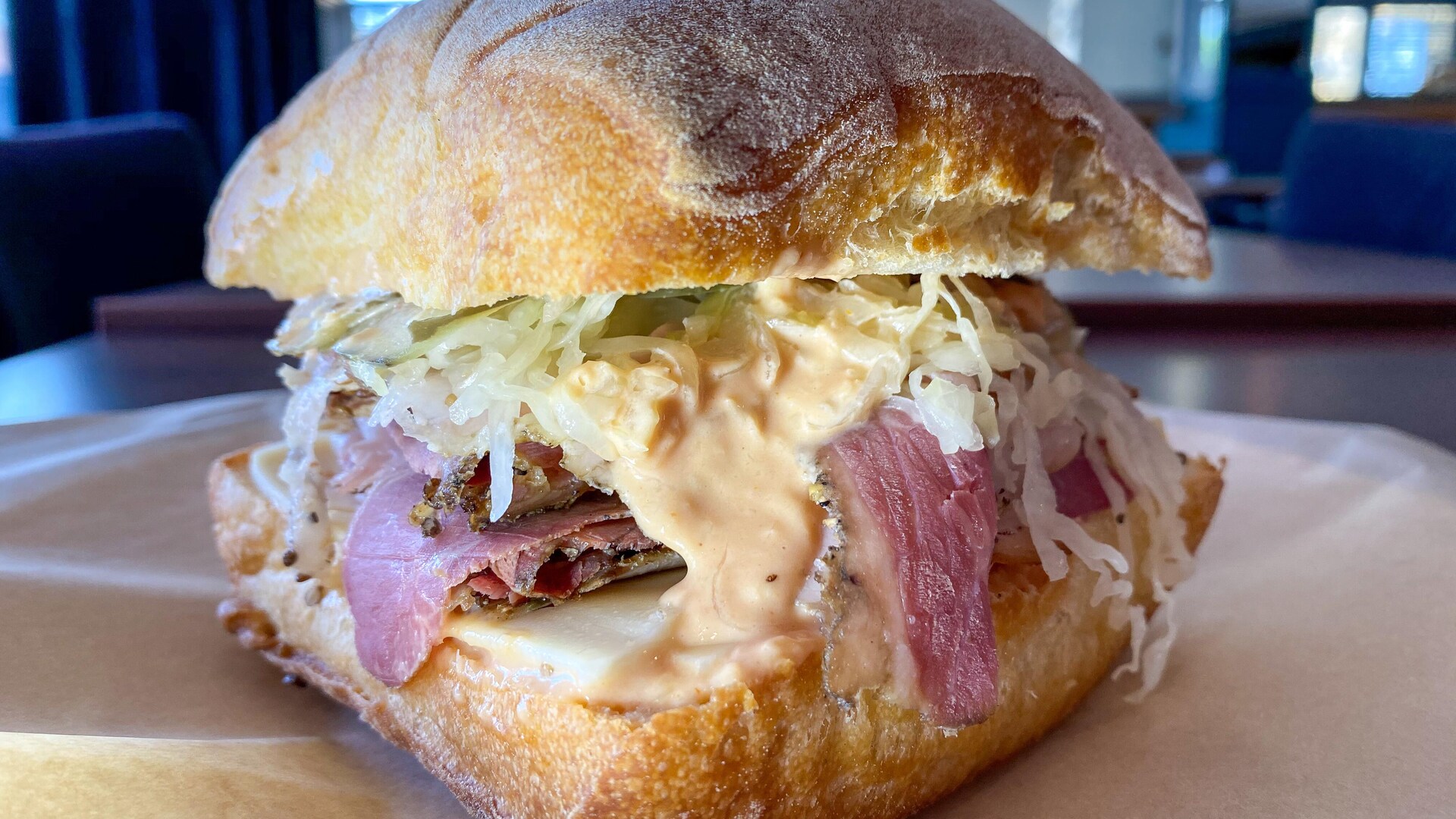 Un sandwich du Verre Pickl'. Un sandwich du Verre Pickl'.