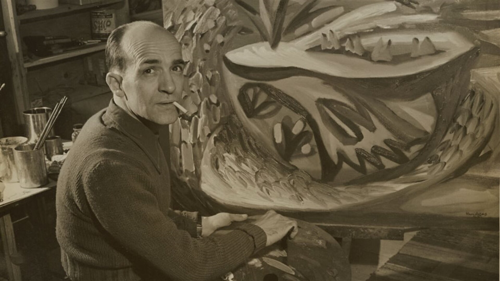 Paul-Émile Borduas en 1946 Paul-Émile Borduas en 1946