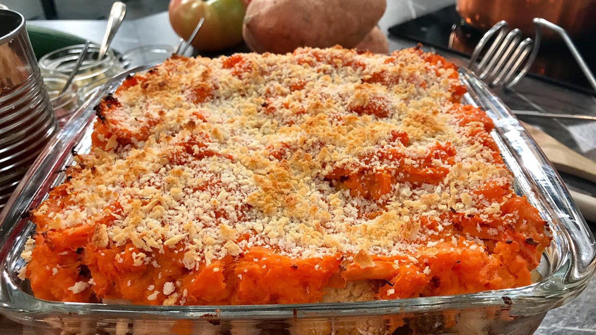 Pâté chinois aux lentilles, chou-fleur et patate douce | Mordu