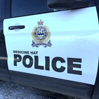 Une voiture du Service de police de Medicine Hat, en Alberta.