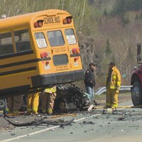 Un grave accident s'est produit sur la route 11, mardi, dans le nord du Nouveau-Brunswick.