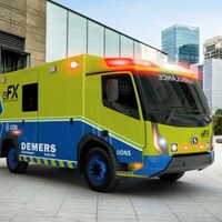 Ambulance électrique.