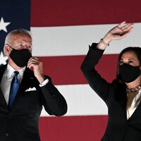 Le candidat démocrate à la présidentielle américaine Joe Biden et sa colistière Kamala Harris.