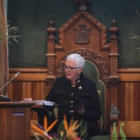 Brenda Murphy, lieutenante-gouverneure du Nouveau-Brunswick, lors de la lecture du discours du Trône.