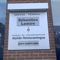 Le bureau de circonscription de Sébastien Lemire à Rouyn-Noranda.