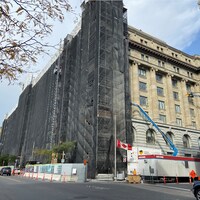 Travaux de restauration d'une façade d'un immeuble