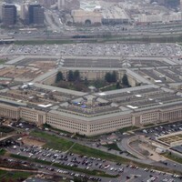 L'édifice du Pentagone vue des airs. 
