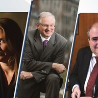 Montage avec des portrait des trois personnes.