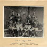 Une photo de 1888 de la Quebec Hockey Team.