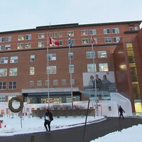 L’Institut universitaire de cardiologie et de pneumologie de Québec en hiver.