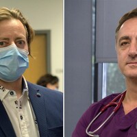 Les docteurs Keith Wolstenholme et Gustavo Nogareda.