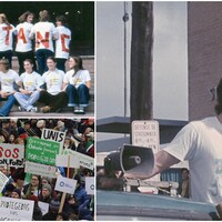 Photos d'archives de manifestations.
