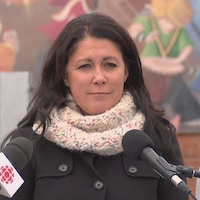 Marie-Josée Savard, candidate à la mairie de Québec.