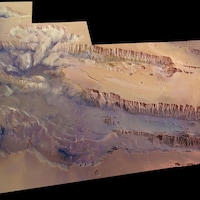 La Valles Marineris sur Mars.