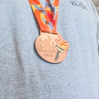 Une médaille des Jeux de 2018.