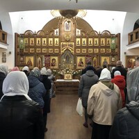 Messe dans une église orthodoxe de rite russe