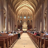 Messe commémorative à la cathédrale pour souligner le 400e anniversaire de la toute première messe célébrée à Trois-Rivières.
