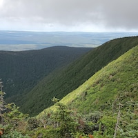 Vue du sommet du mont Blanc, dans la Réserve faunique Matane, un territoire que souhaite voir devenir une aire protégée le Comité de protection des monts Chic-Chocs en Gaspésie.