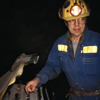 Un mineur de la Gaspé Copper Mines.