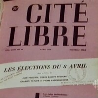 Couverture de la revue Cité libre en avril 1963 sur les élections.