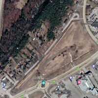 photo aérienne des terrains de l'entrée ouest de Rivière-du-Loup.