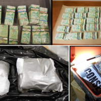 De la cocaïne et des billets de banque saisis dans le cadre de l'opération J-Thunder.