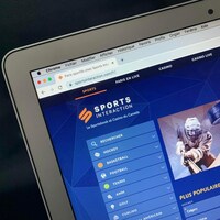 Une page web du site sportsinteraction.com.
